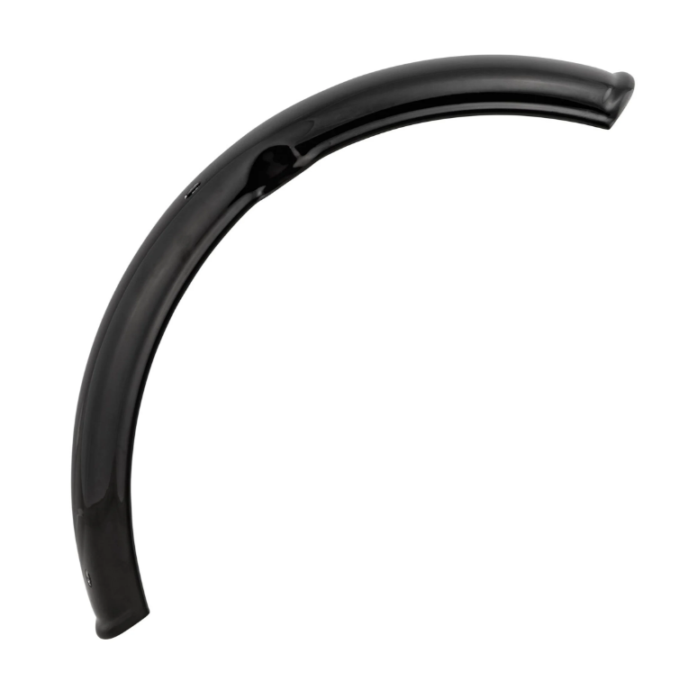 Aile 2.0 Garelli sans support pour Vespa PX 80-200ccm, métal noir brillant