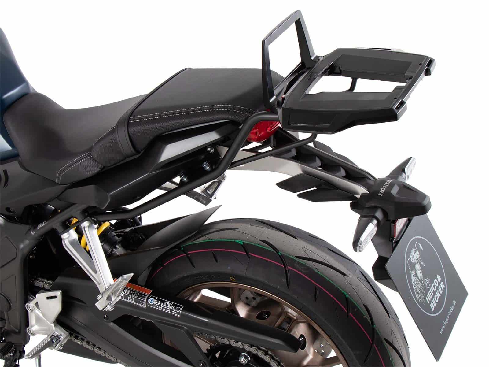Aluminium topkoffer zwart voor Honda CBR 650 R (21-23) Hepco & Becker