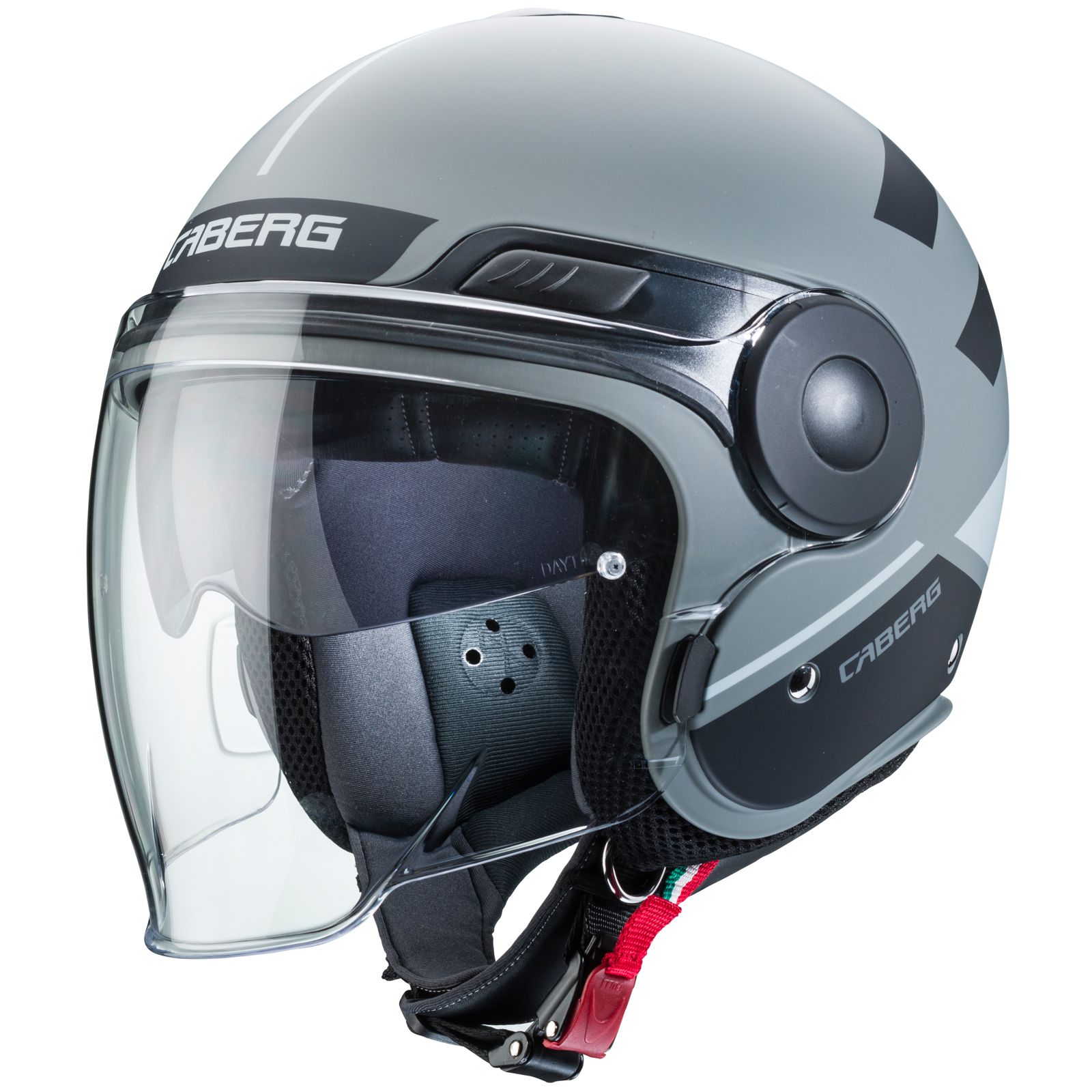 Caberg casque Uptown Loft, gris mat/noir-argent