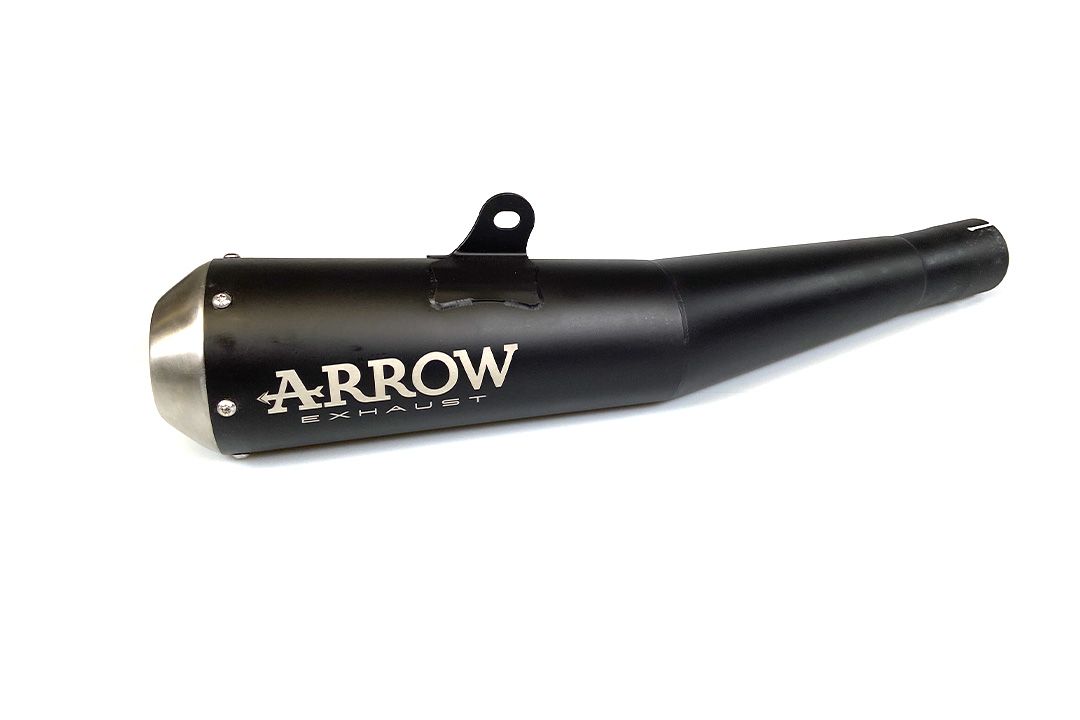 ARROW uitlaat DARK PRO RACING voor Yamaha XJR1300 2007-2016, roestvrij staal zwart