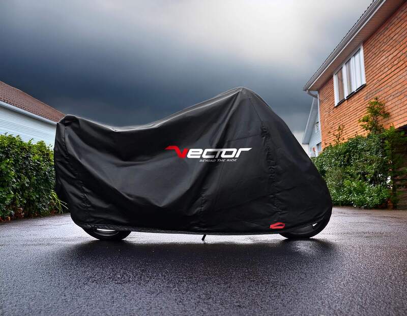 VECTOR H2O Binnen/buiten afdekzeil voor motor/scooter - Zwart - XL