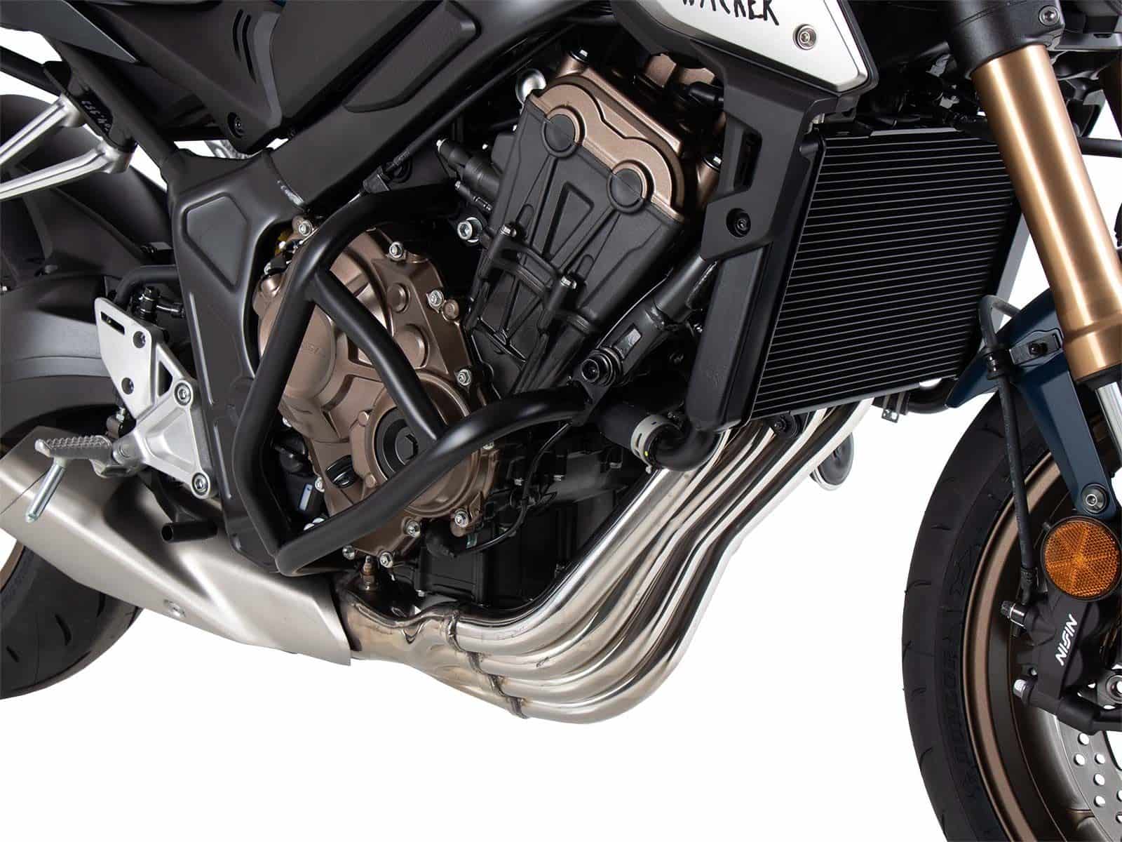 Engine guard "Solid" black for Honda CB 650 R (21-23) Hepco & Becker