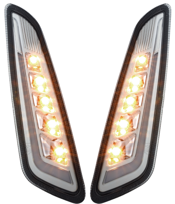Richtingaanwijzerset links/rechts voor Vespa Primavera/Sprint 50cc 2T/4T, getint