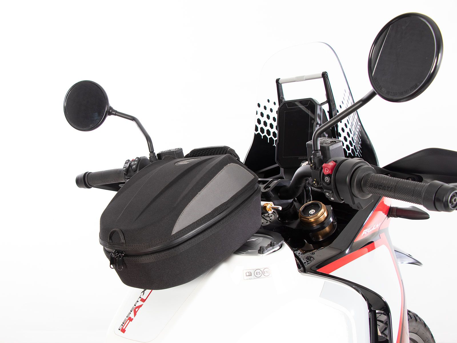 Anneau de réservoir Basic avec unité de fermeture de la sacoche de réservoir pour Ducati DesertX Rally (24-) Hepco & Becker