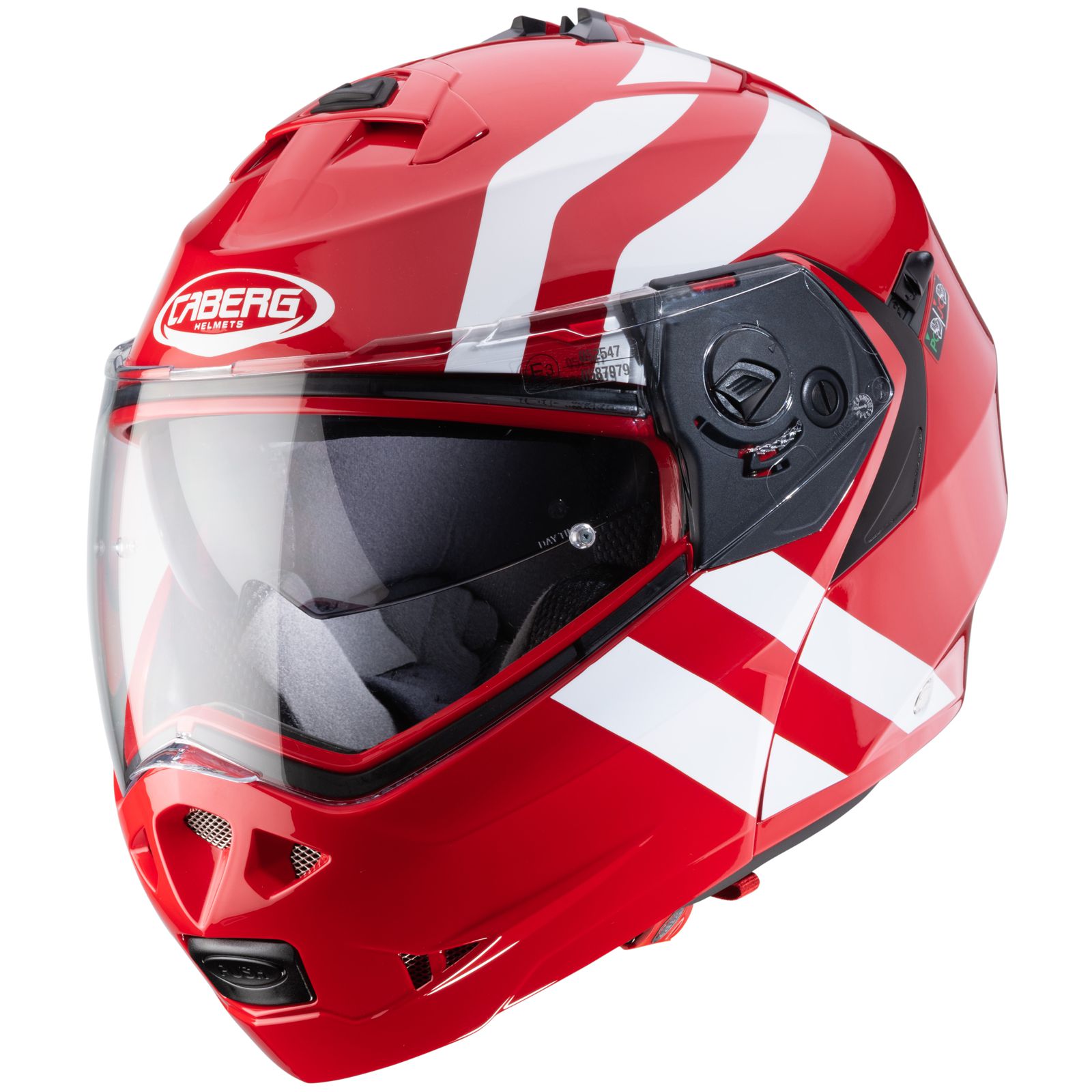 Caberg Helm Duke II Superlegend, rot/weiß