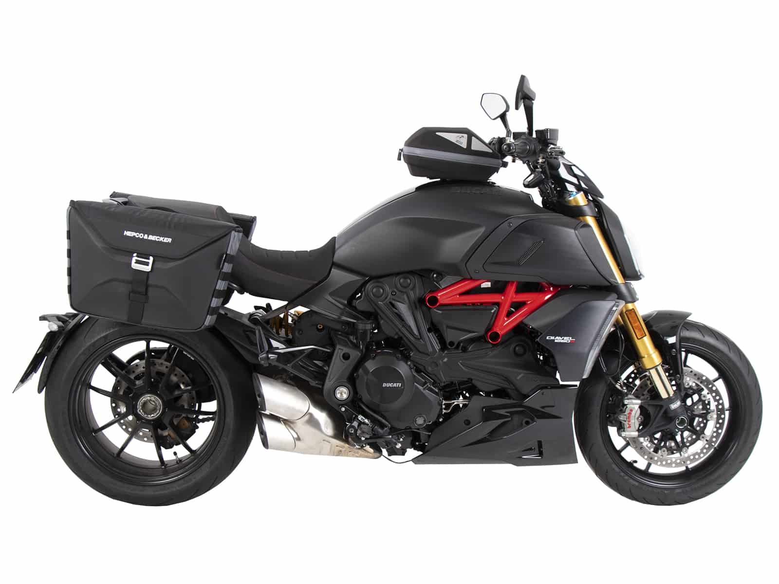 Anneau de réservoir Basic avec unité de fermeture de la sacoche de réservoir pour Ducati Diavel 1260 /S (19-22) Hepco & Becker