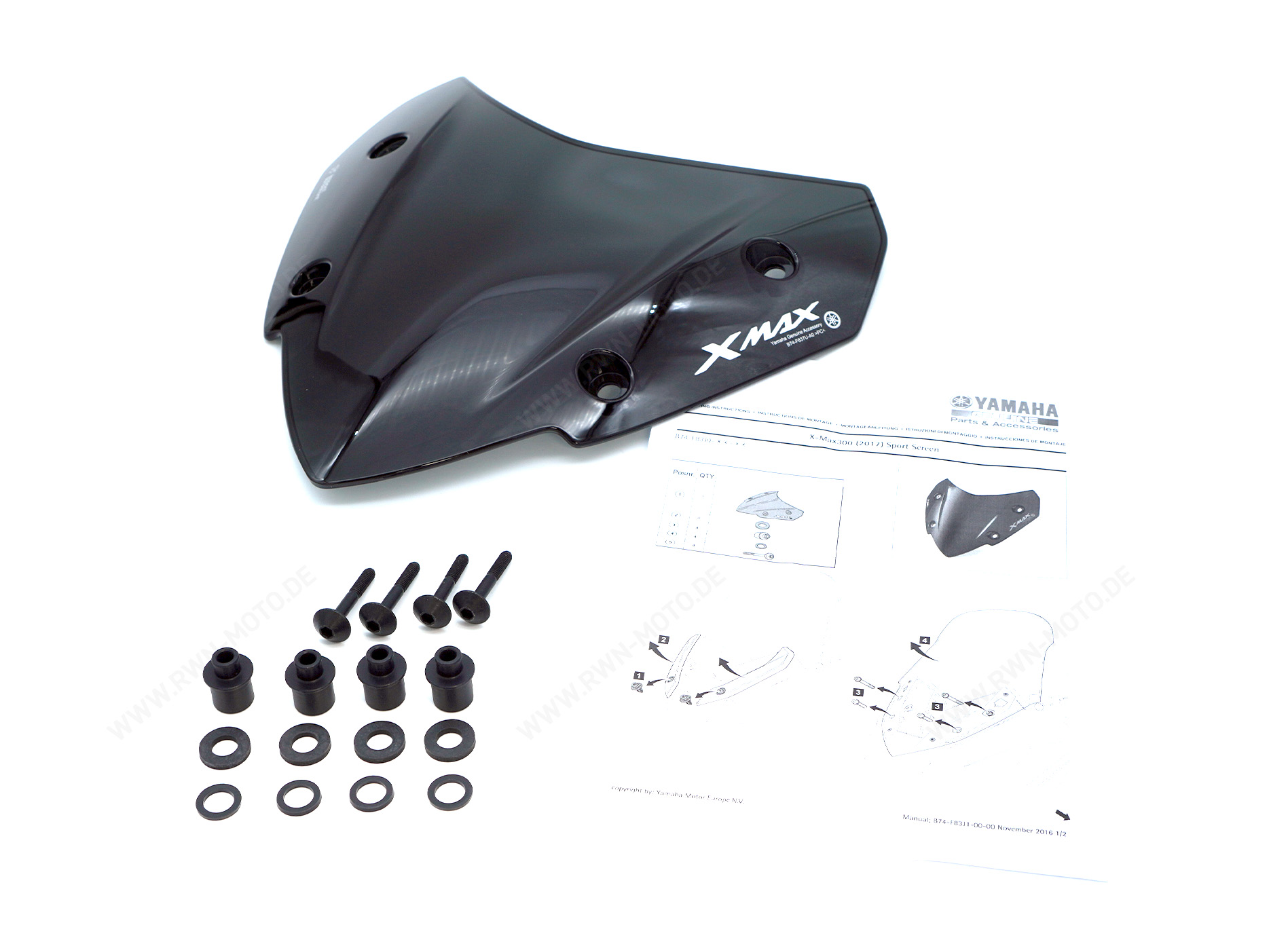 Sport windscherm voor X-MAX / XMAX Original Yamaha
