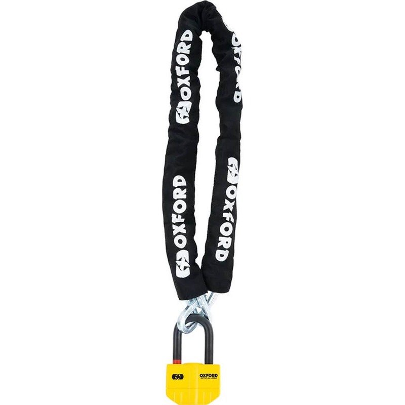 Oxford Kettenschloss Boss Alarm 14mmx12mm mit 2.0m Kette