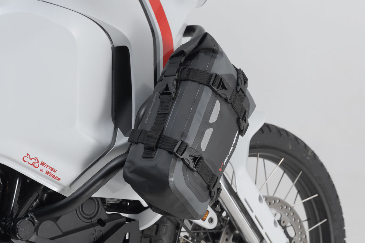 Drybag 80 sacoche arrière pour Moto Guzzi V85 TT /Travel, noir / gris - SW Motech