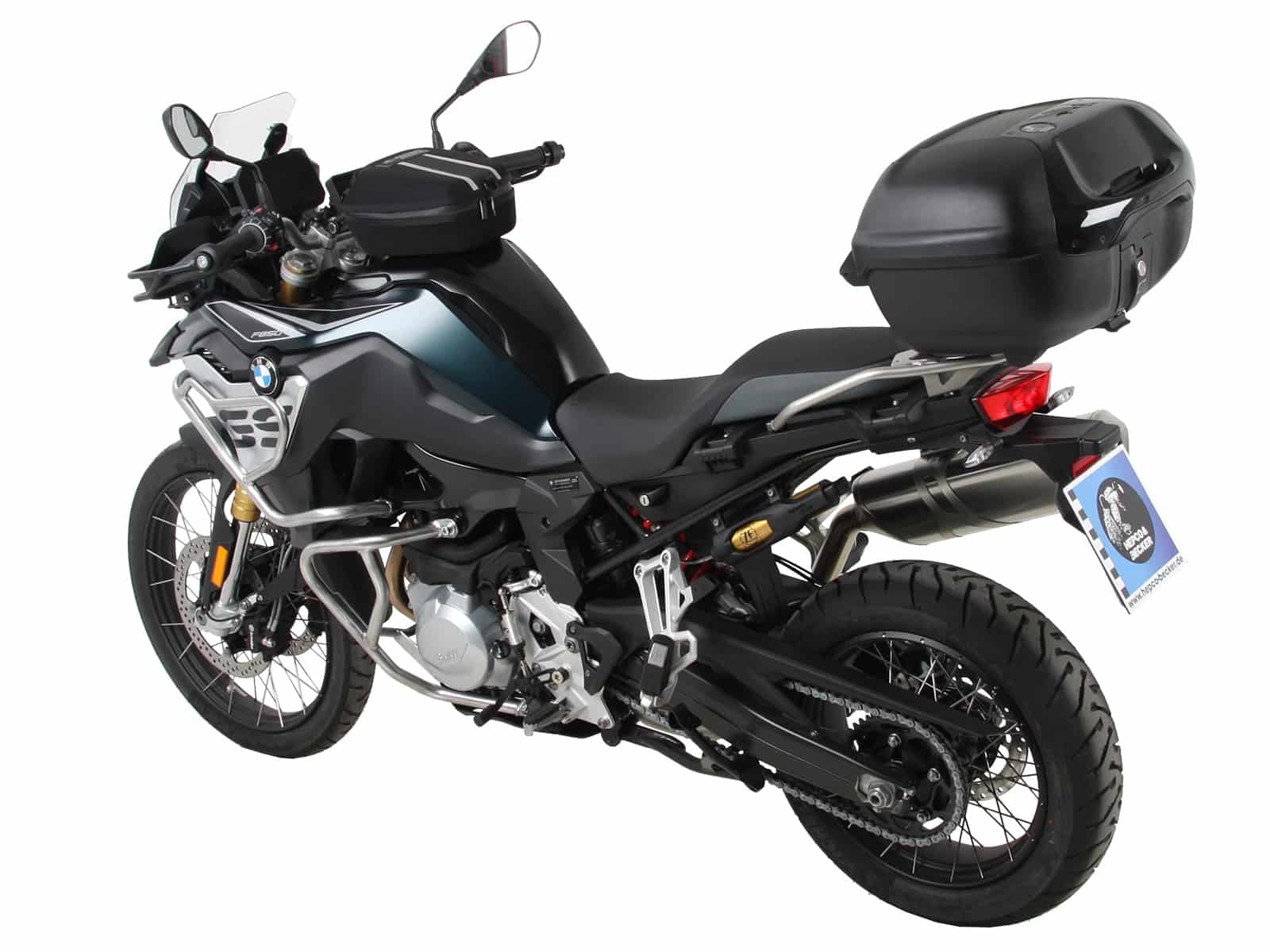 Easyrack Topcase-Träger für Kombination mit Original-Zubehörbrücke schwarz für BMW F 850 GS