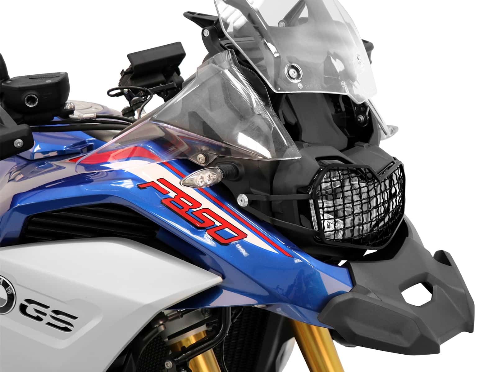 Lampenschutzgitter schwarz für BMW F 850 GS Adventure Hepco & Becker