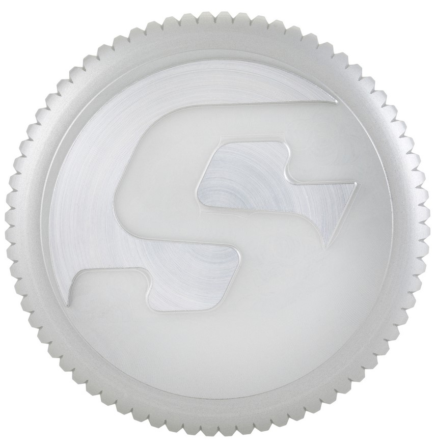 Gas cap for Vespa, silver matt
