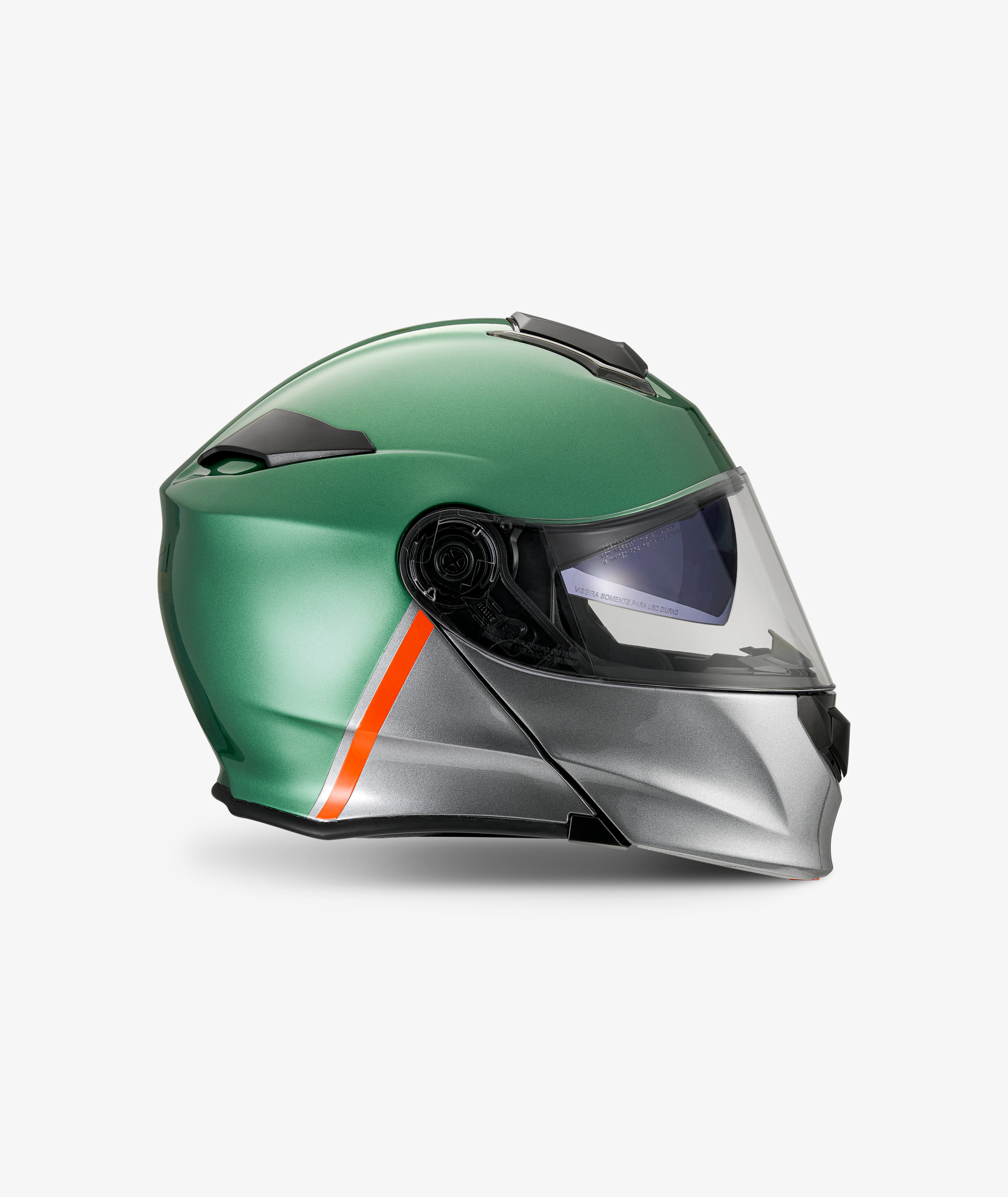 Moto Guzzi Helm „Modular BT“ grün mit Bluetooth