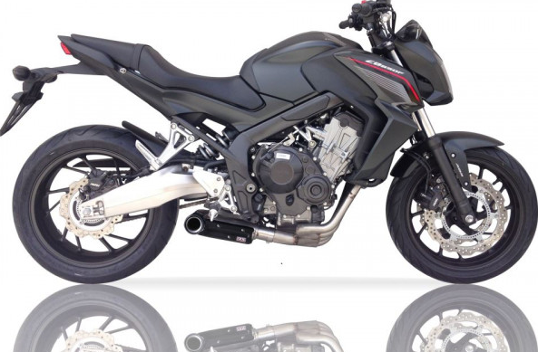 IXIL SX1 Edelstahl-Komplettanlage mit Kat für Honda CB 650 F /CBR 650 F (Bj.14-20), E-geprüft, Euro