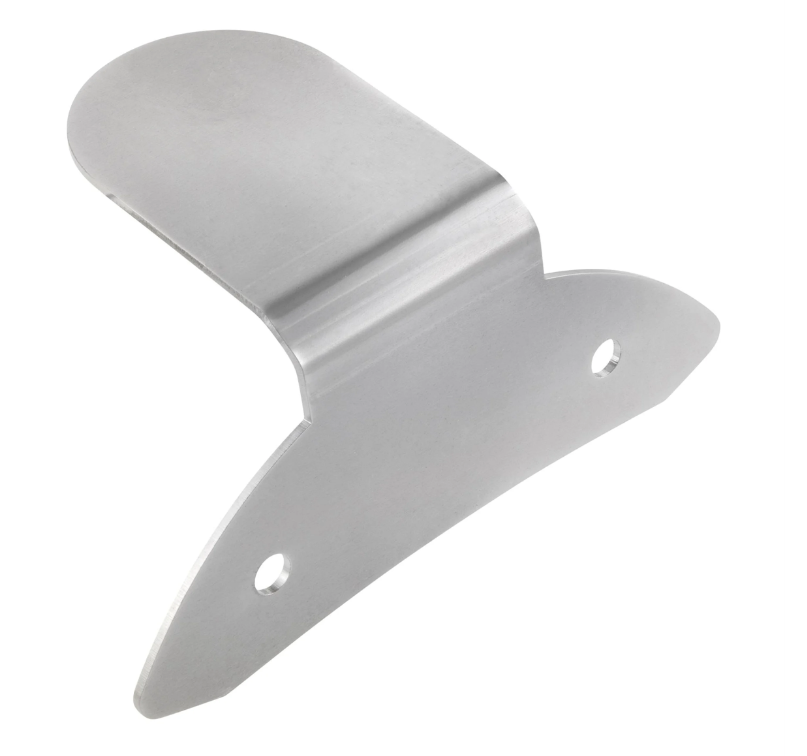 Halter Pickerl für österreichische Prüfplakette für Vespa GTS/​GTS Super/GTV/GT, Edelstahl poliert
