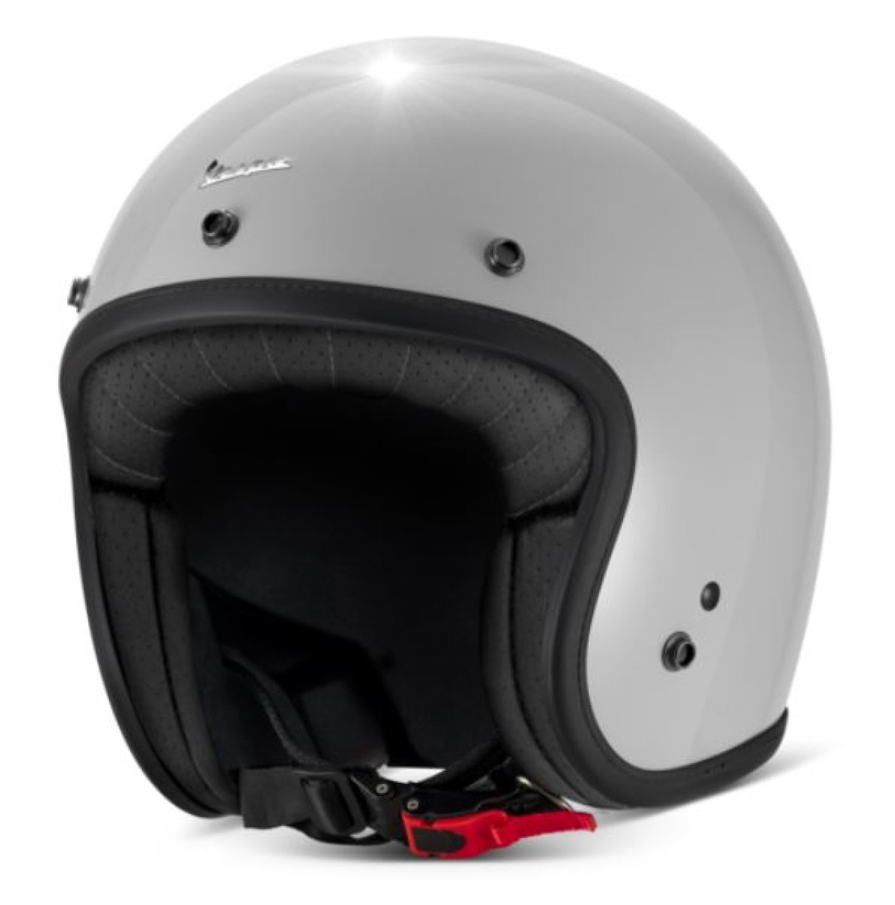 Casque jet Vespa Versilia gris