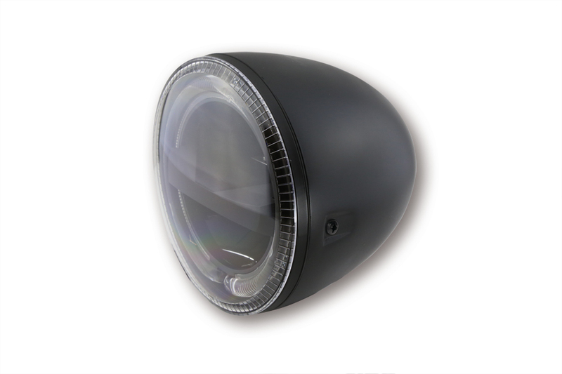 HIGHSIDER pro 5 3/4 Zoll Scheinwerfer Circle LED Schwarz E-Geprüft (1Stck)
