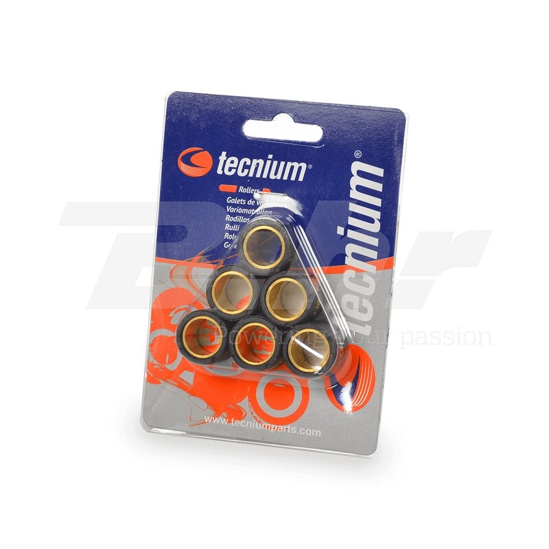Jeu de roulettes vario Tecnium 20x14mm 15,5gr - 6 pièces