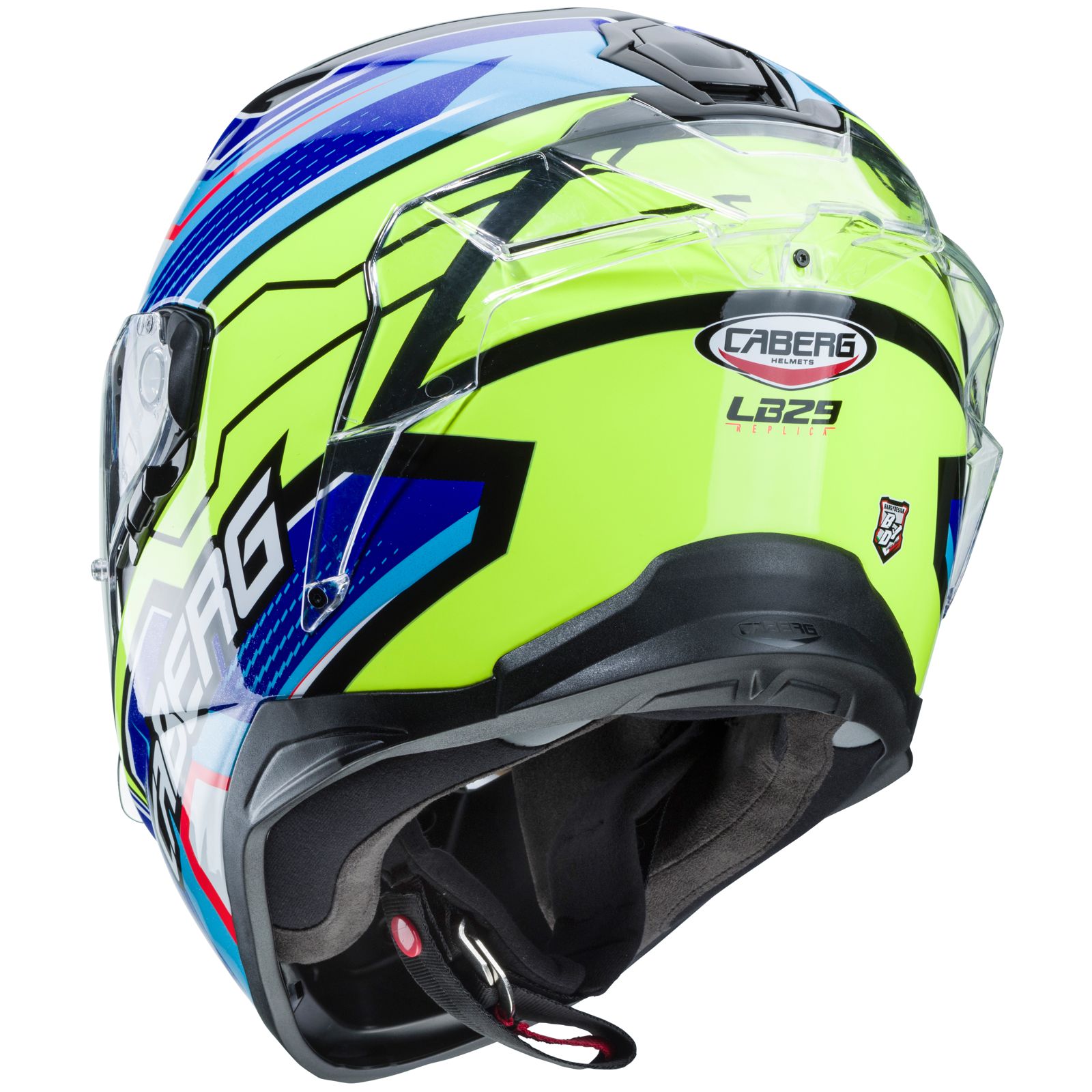 Caberg Helm Drift Evo LB29, schwarz/blau-fluo-gelb