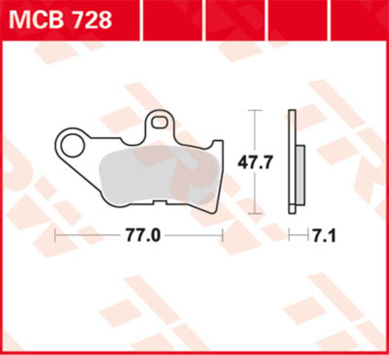 TRW Lucas Plaquette de frein MCB547