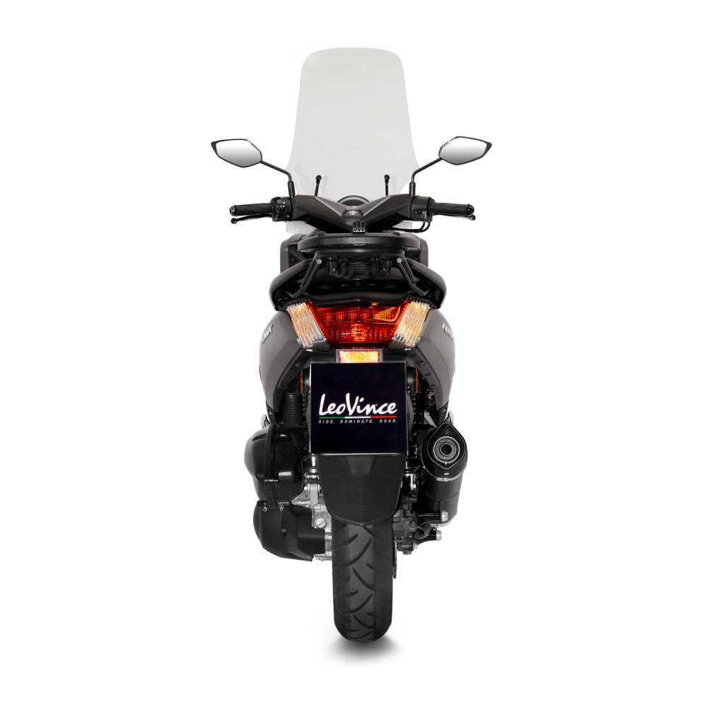 LeoVince complete system Nero for Yamaha GPD 125 N-Max, stainless steel black, Euro4, E-approval