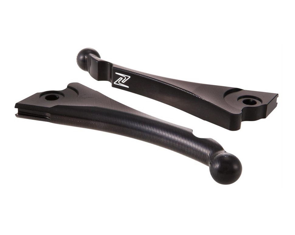 Kit levier de frein sport ZELIONI Shorty 3D pour Vespa, droite et gauche, anodisé noir