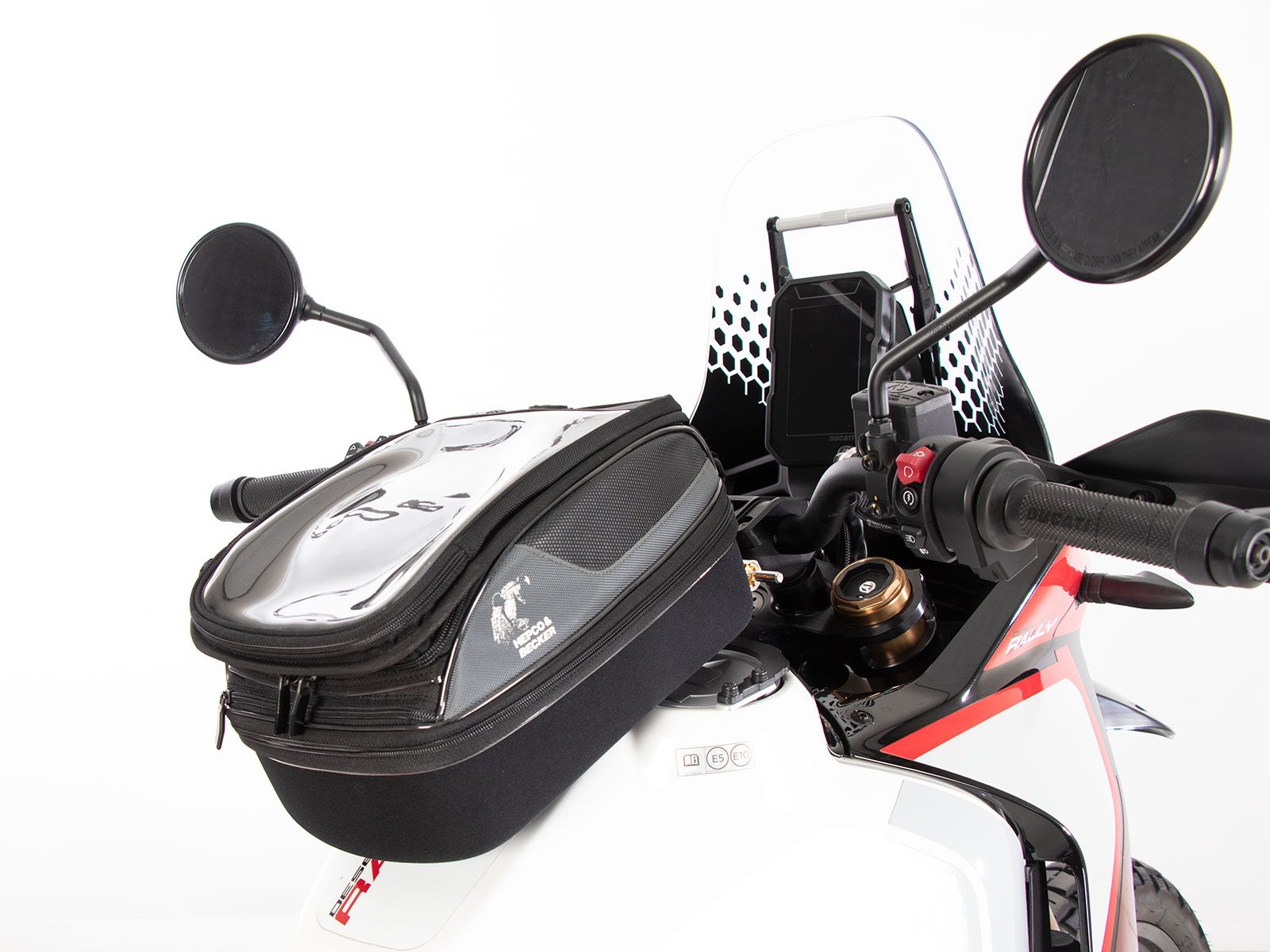 Anneau de réservoir Basic avec unité de fermeture de la sacoche de réservoir pour Ducati DesertX Rally (24-) Hepco & Becker