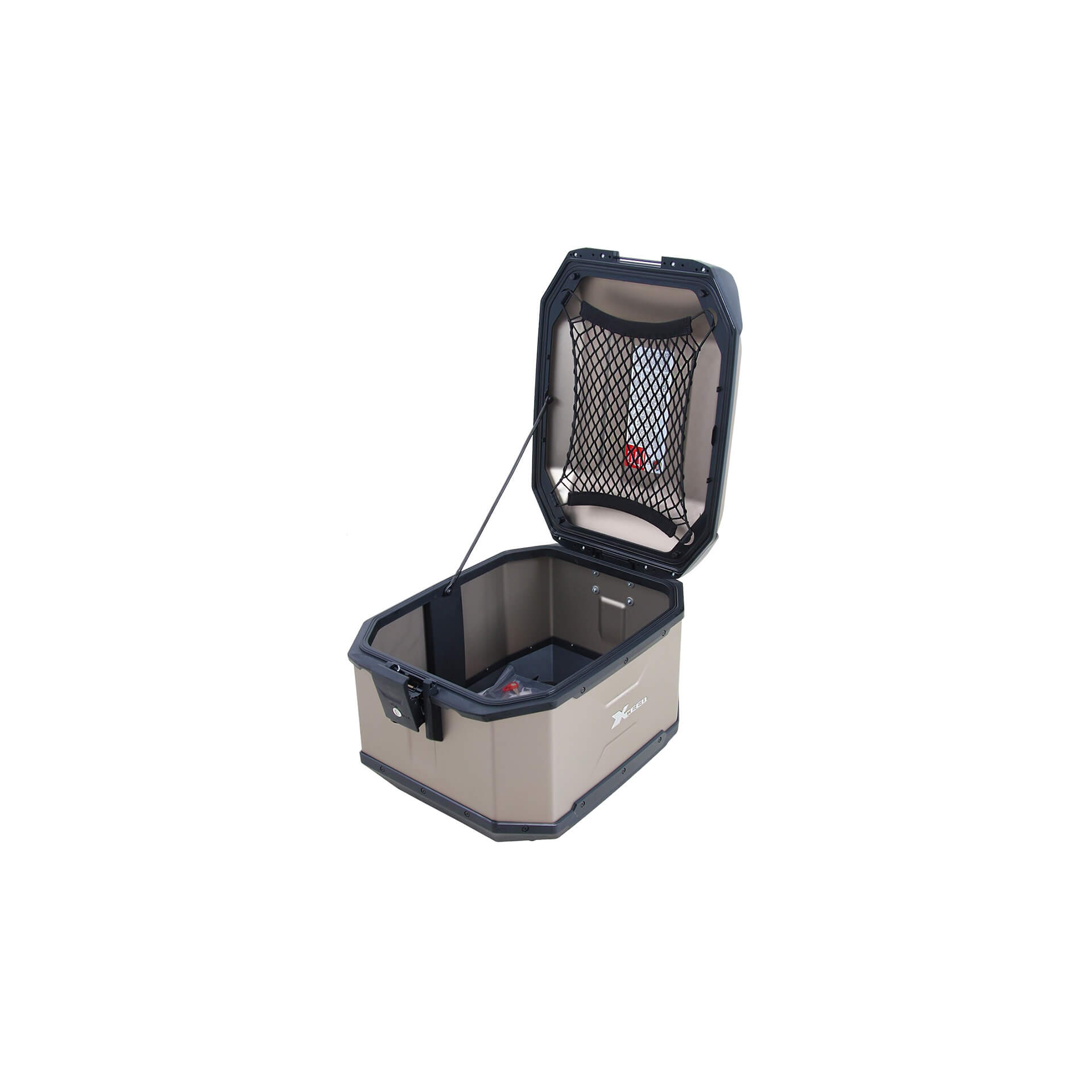 Topcase Xceed 45 litres en aluminium argenté