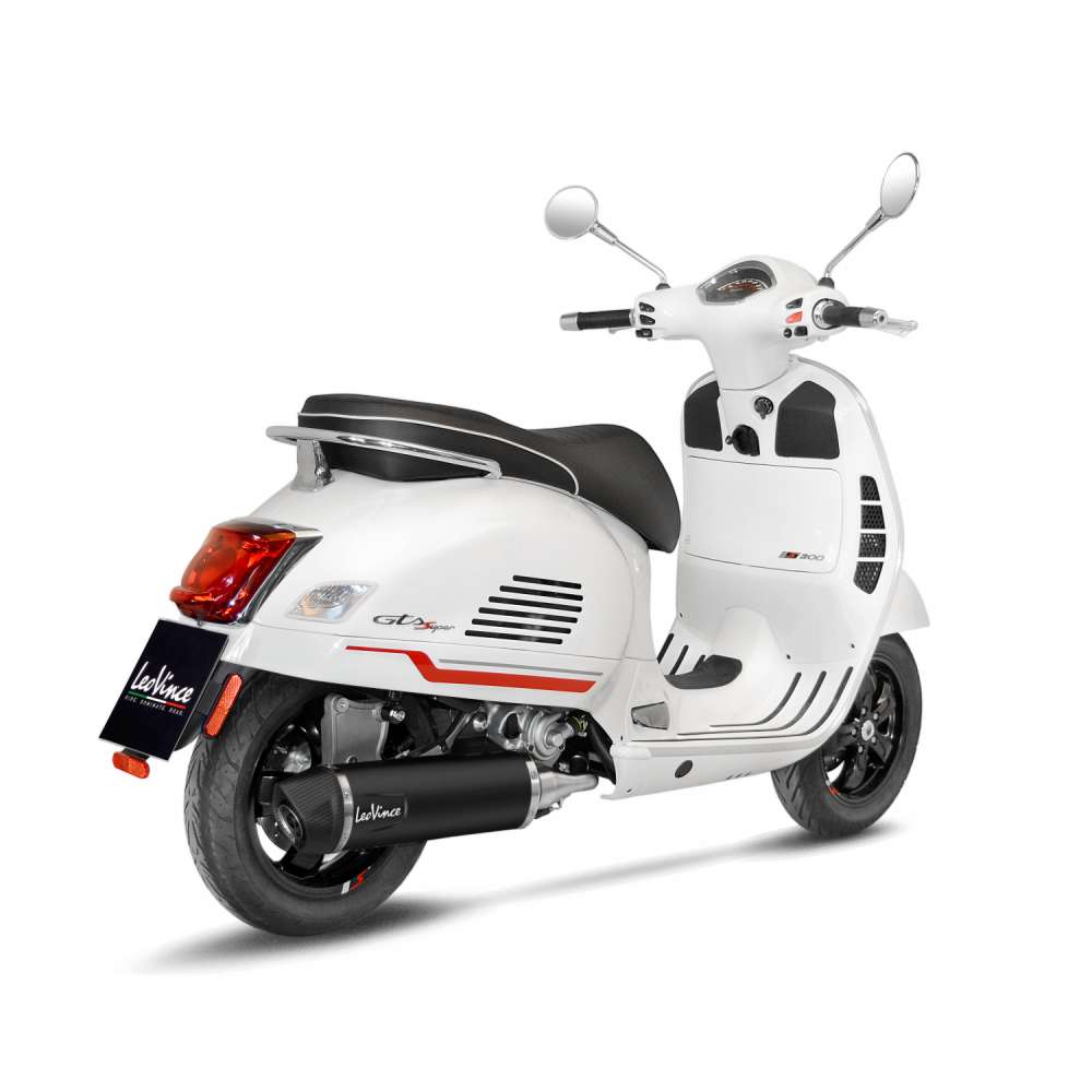 LeoVince système d?èchappement Nero, acier inoxydable, noir, système complet, pour Vespa 300 GTS Euro 5