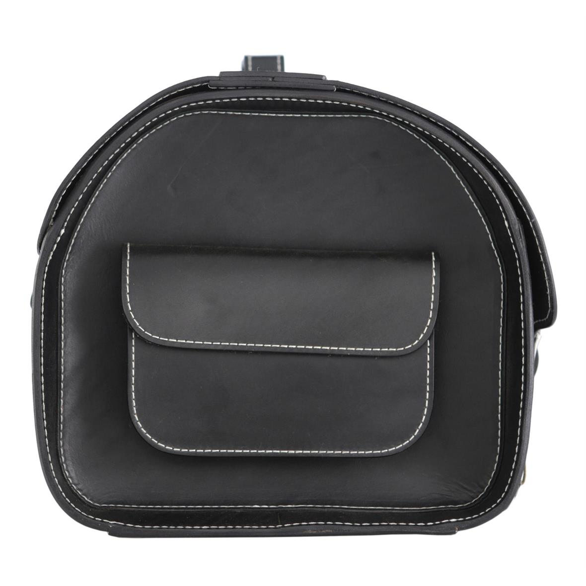 Valise en cuir "Classic" pour Vespa - noir