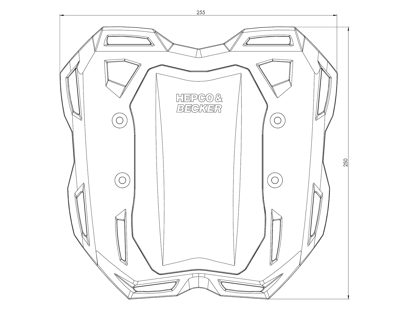 Smartrack rear carrier black for Honda X-ADV (25- ) Hepco & Becker