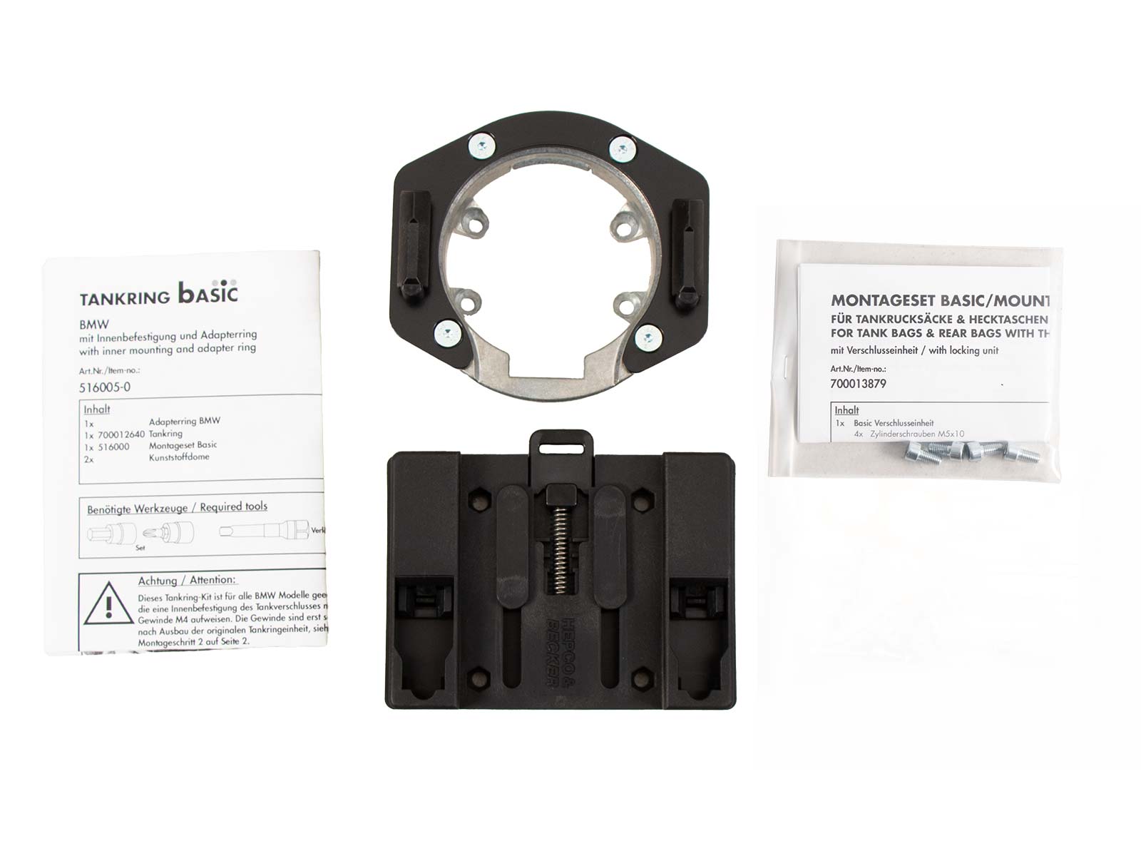 Anneau de réservoir Basic avec unité de fermeture de la sacoche de réservoir pour BMW M 1000 RR (23-) Hepco & Becker