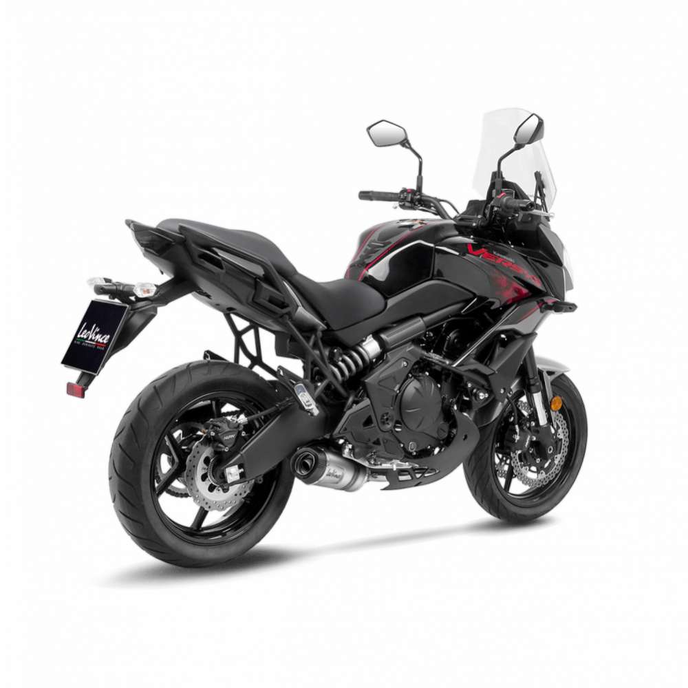 LeoVince Komplettanlage LV One Evo für Kawasaki Ninja /Versys /Z 650, silber, E-Gutachten
