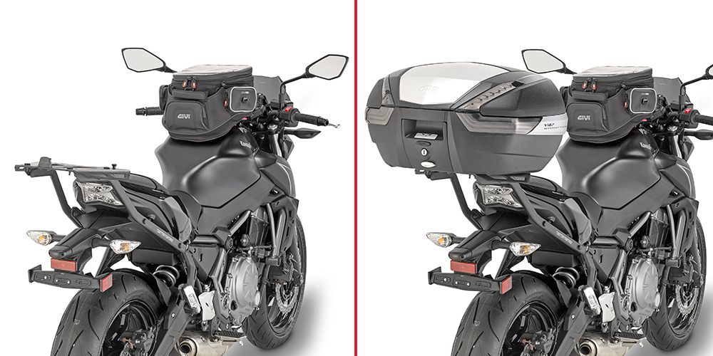 Topcase-Träger für Monokey / Monolock Koffer für Kawasaki  Z 650 (Bj.17-) Givi