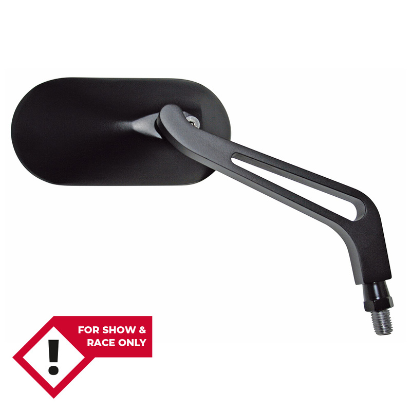 HIGHSIDER smart Rétroviseur de guidon noir ovale (paire)