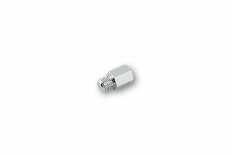 HIGHSIDER smart Adaptateur de rétroviseur chromé trou M8 droit sur boulon M10 droit
