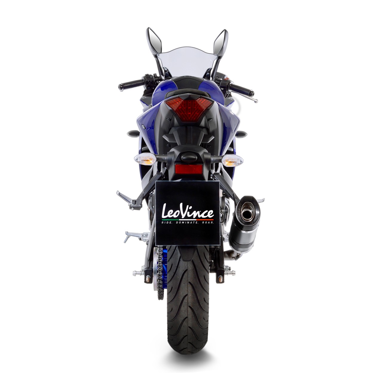 Système d?èchappement LeoVince LV Pro pour Yamaha MT-03 /YZF-R3, argent, slip on, Euro4, E-approbation