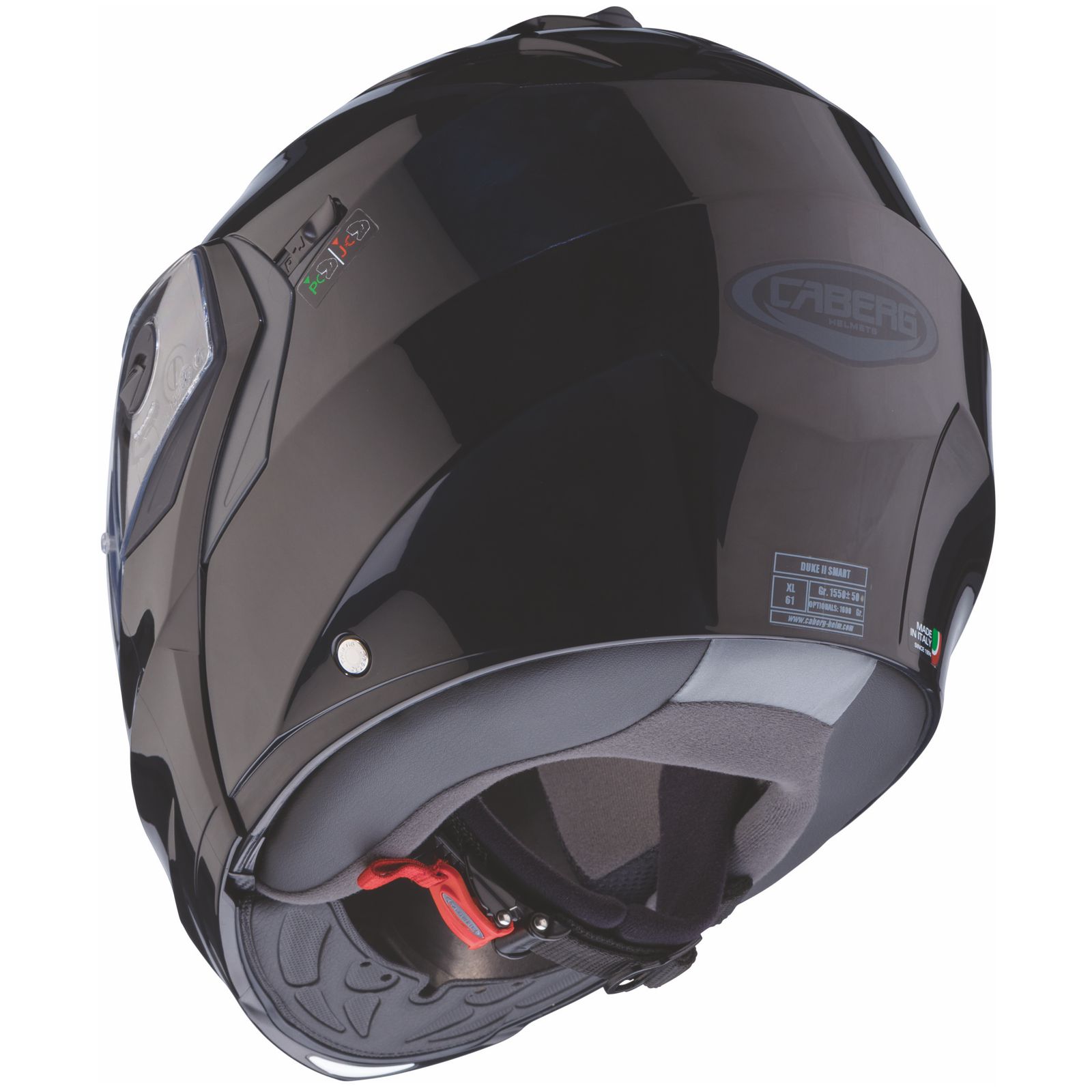 Caberg Helm Duke II Smart, zwart (onbeschilderd)