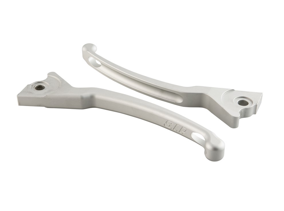 Set de levier de frein sport pour Vespa, droite et gauche, argent mat