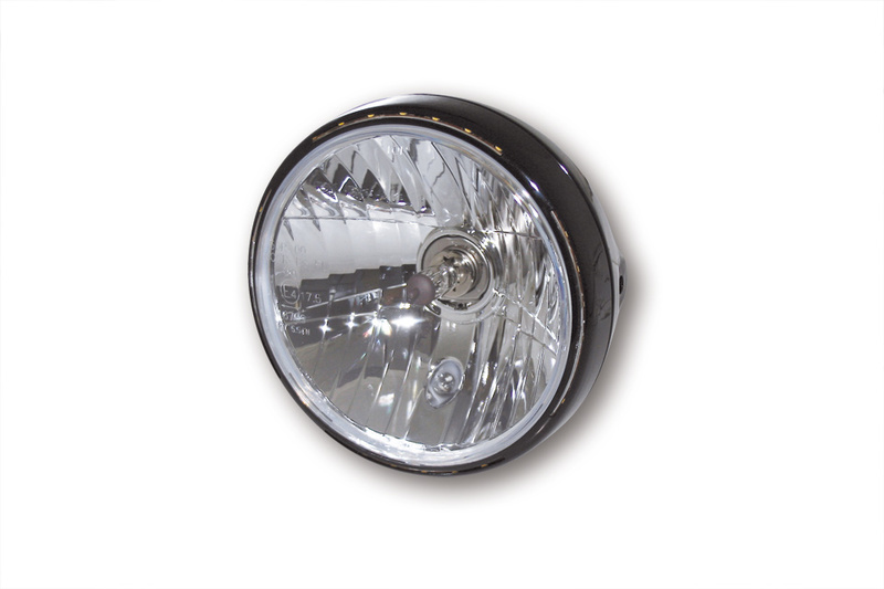 HIGHSIDER smart 7 pouces Phare Reno 2 noir E-approuvé (1pc)