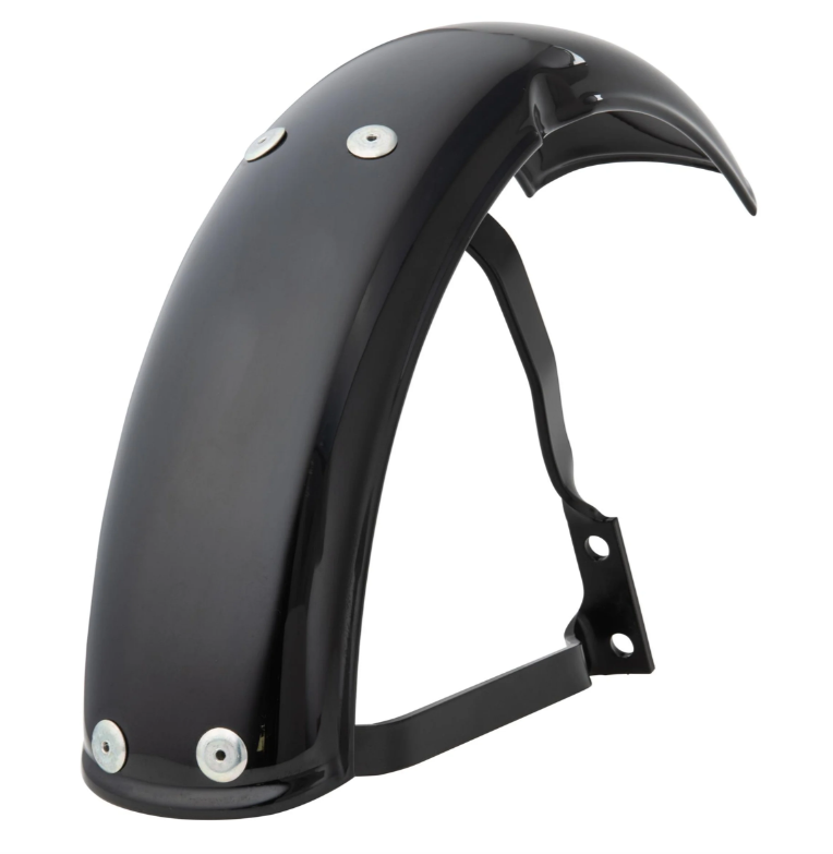 Kotflügel Garelli für Vespa PX 80-200ccm, Metall, schwarz glänzend
