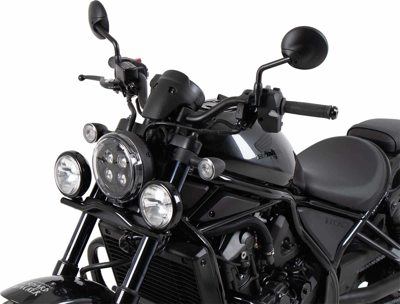 Twinlight hulpkoplamp incl. beugel en kabel zwart voor Honda CMX 1100 Rebel /DCT (25-)