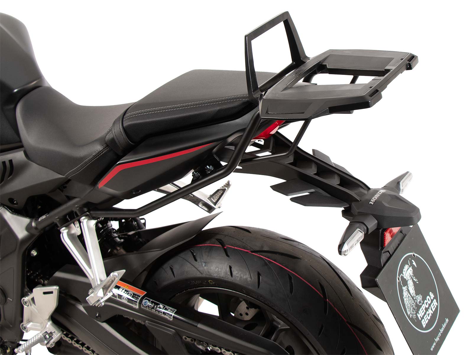 Aluminium topkoffer zwart voor Honda CBR 650 R / E-Koppeling (24-) Hepco & Becker