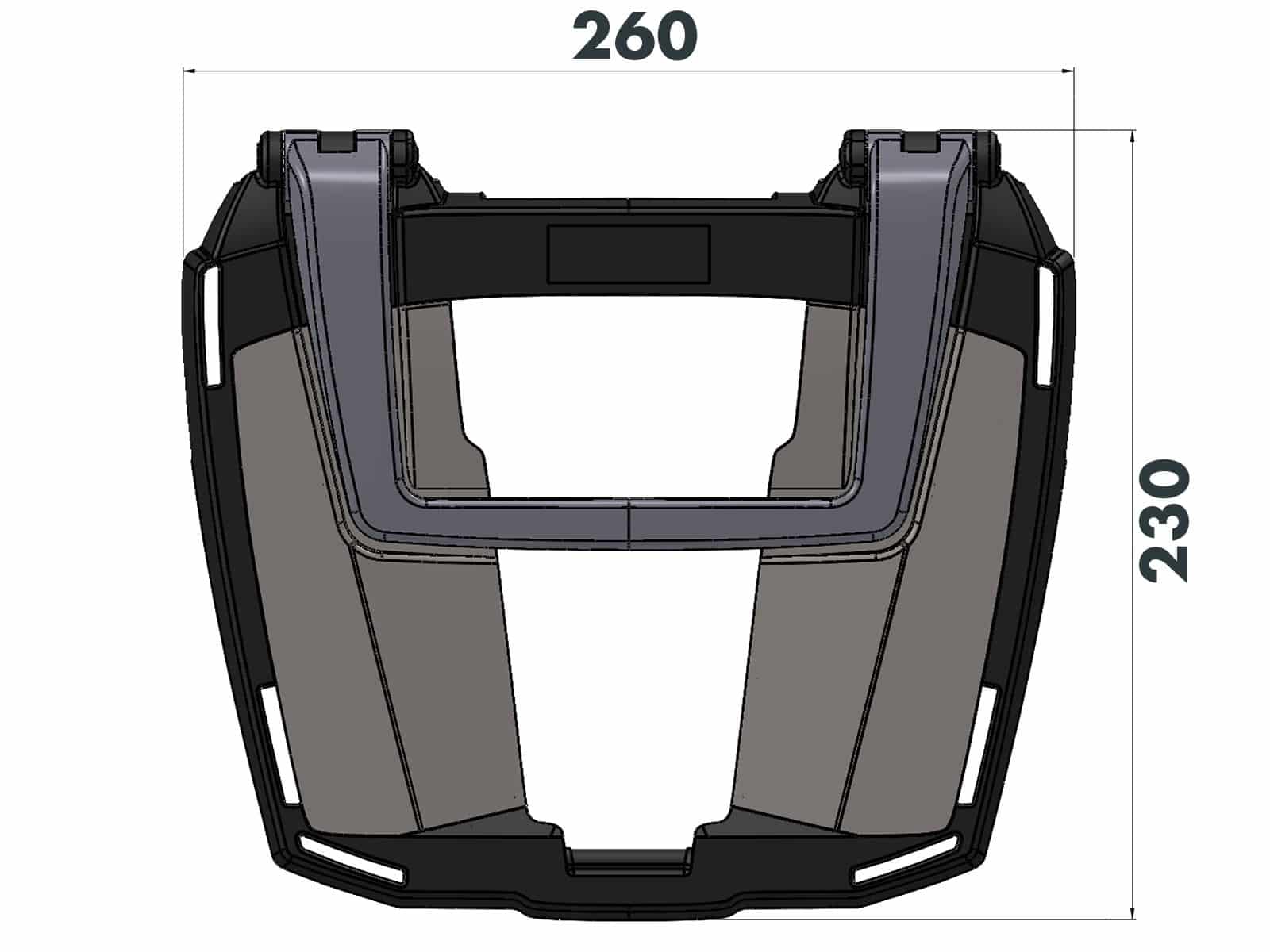 Easyrack Topcaseträger schwarz für Honda X-ADV 750 (17-20) Hepco & Becker