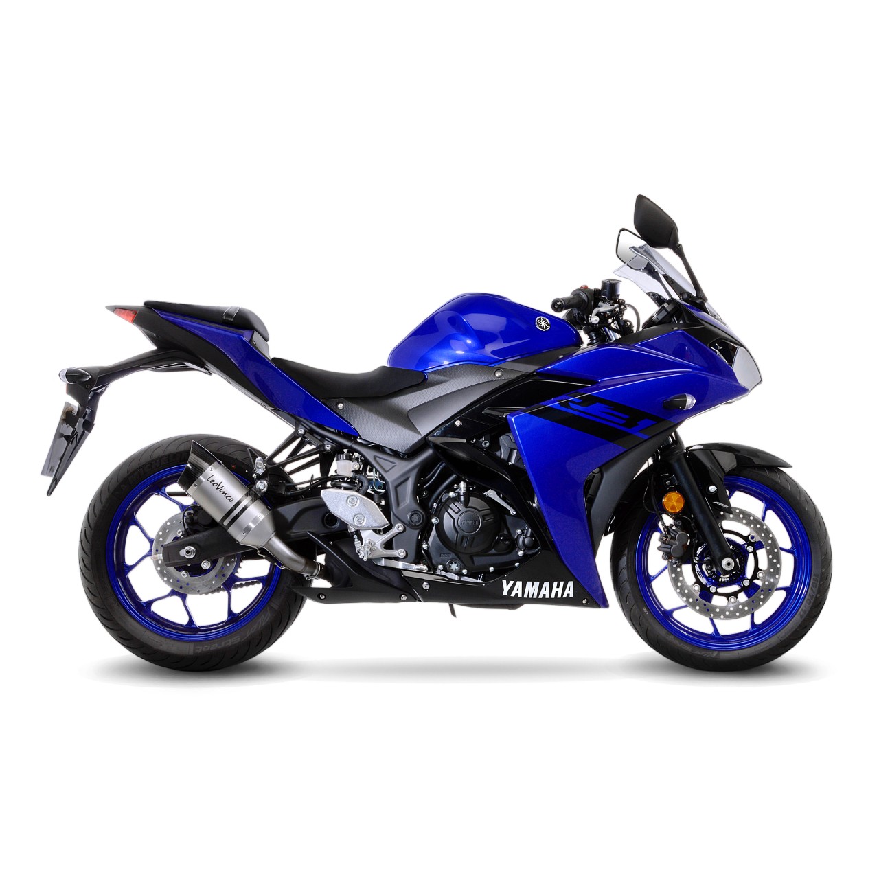 Système d?èchappement LeoVince LV Pro pour Yamaha MT-03 /YZF-R3, argent, slip on, Euro4, E-approbation
