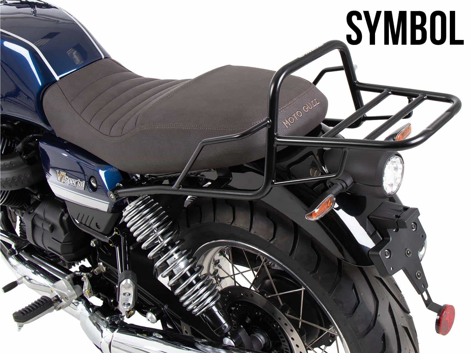 Buisvormig bagagerek topkoffer chroom voor Moto Guzzi V7 850 Special (25-) Hepco & Becker
