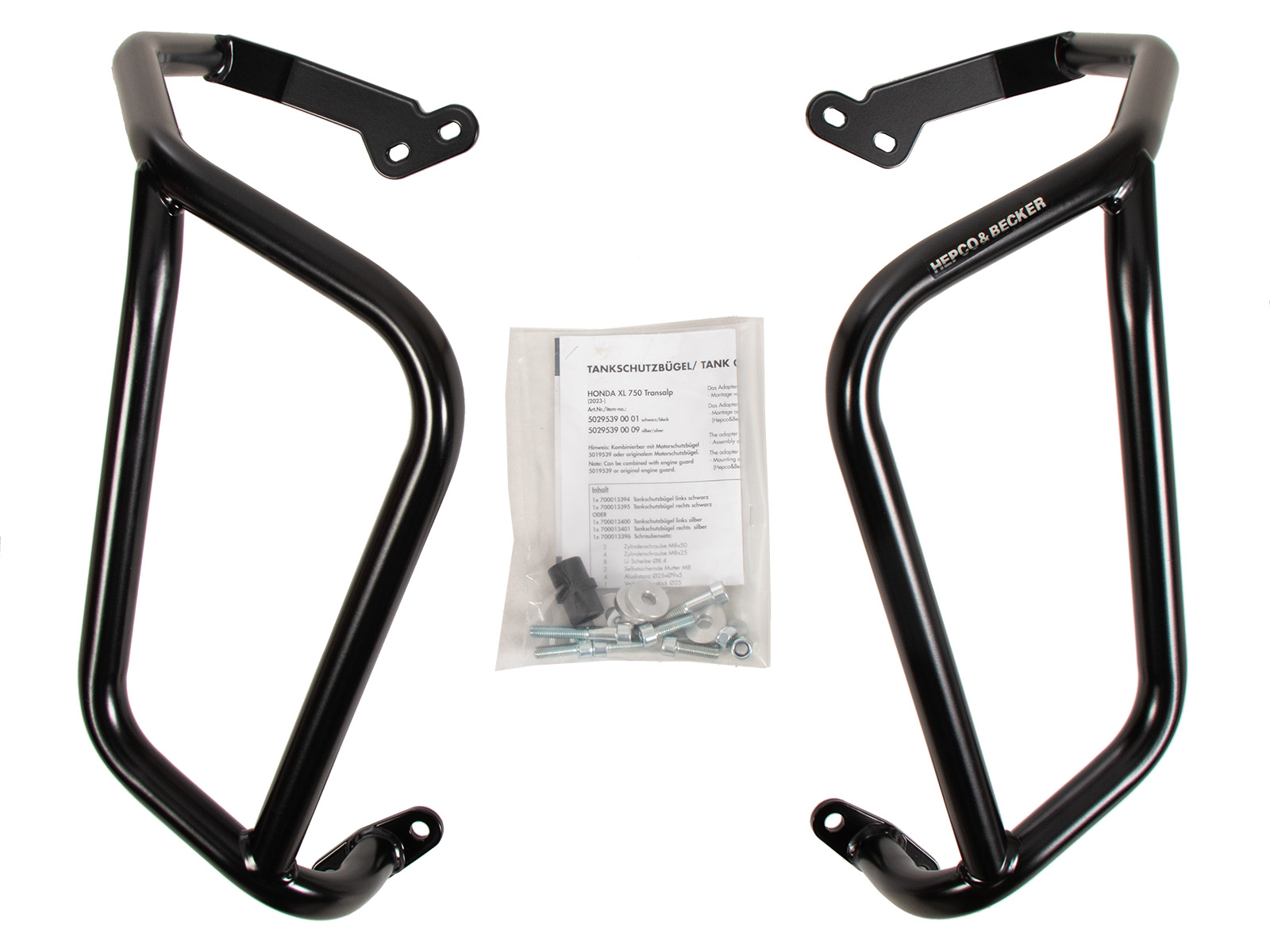 Tankschutzbügel schwarz für Honda XL 750 Transalp (25- ) Hepco & Becker