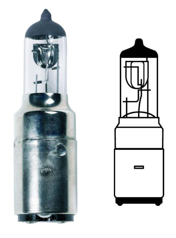 Ring Leuchtmittel, Glühlampe, Halogen, 12 V, 35/35 W, BA20d