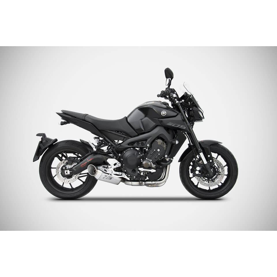 ZARD Komplettanlage Yamaha MT-09 /XSR 900, Edelstahl silber, Basso Full Kit 3-1, E-geprüft, Euro4
