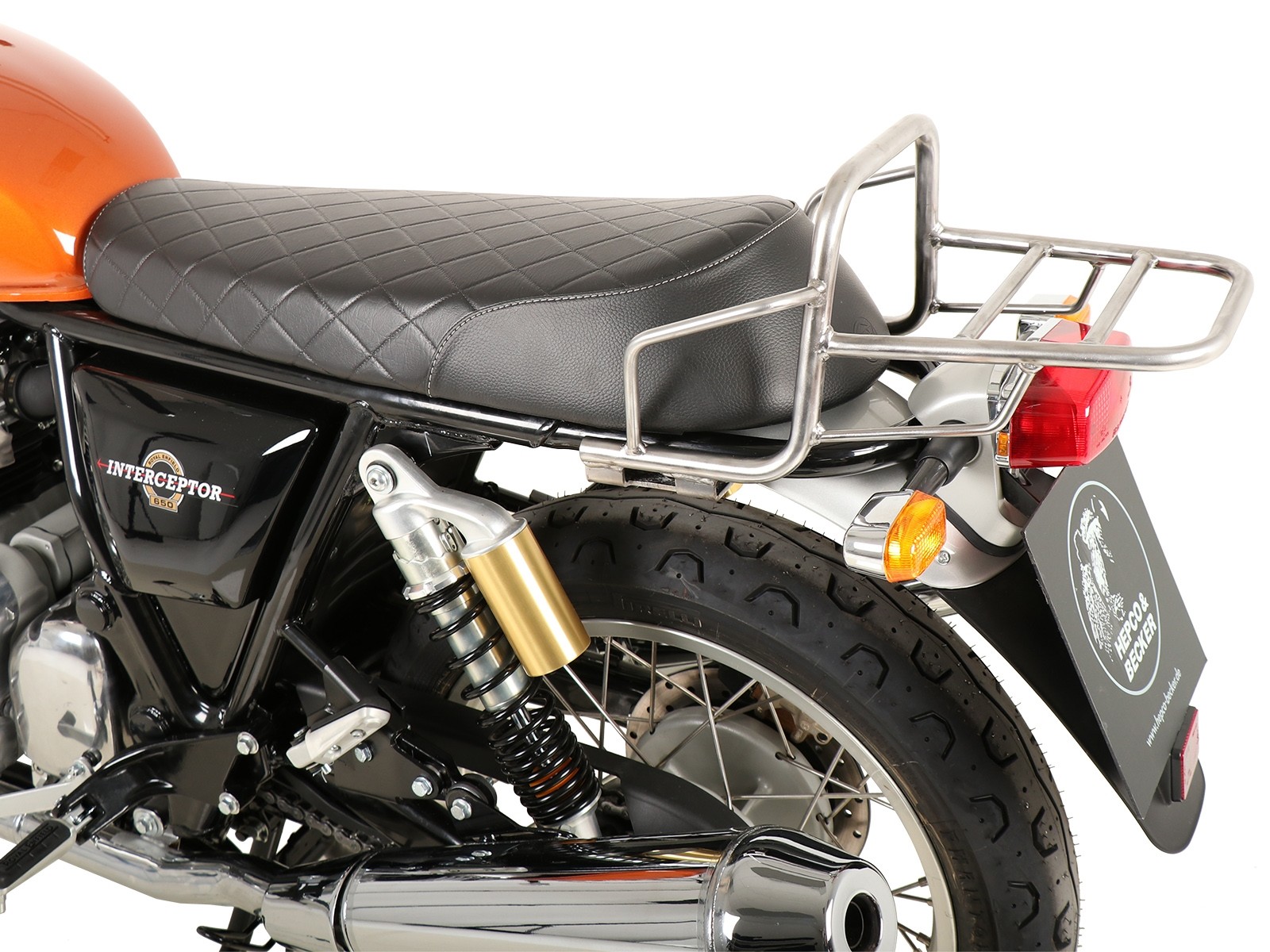 Buis bagagebrug topkofferdrager chroom voor Royal Enfield Interceptor (2018-)